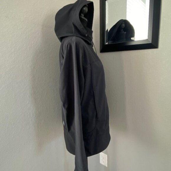 MARMOT Black Full Zip Hooded SoftShell Windbreaker Jacket Coat Large - Picture 4 of 10